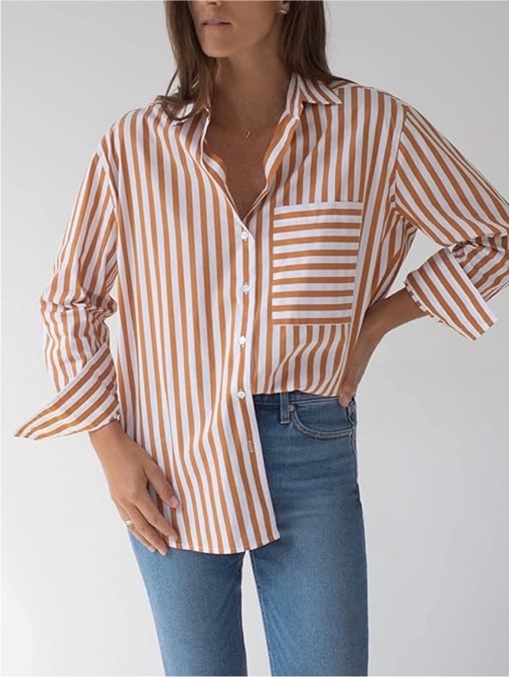 AYR The Deep End Button Down Oversized Shirt in Aperitif Women’s Size XL - Picture 1 of 11